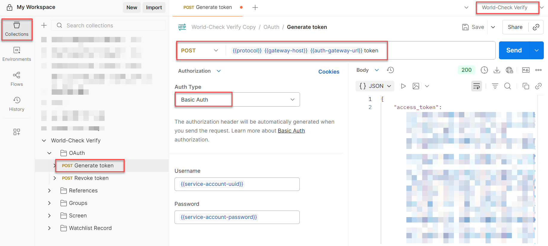 Generating OAuth access token using service account credentials