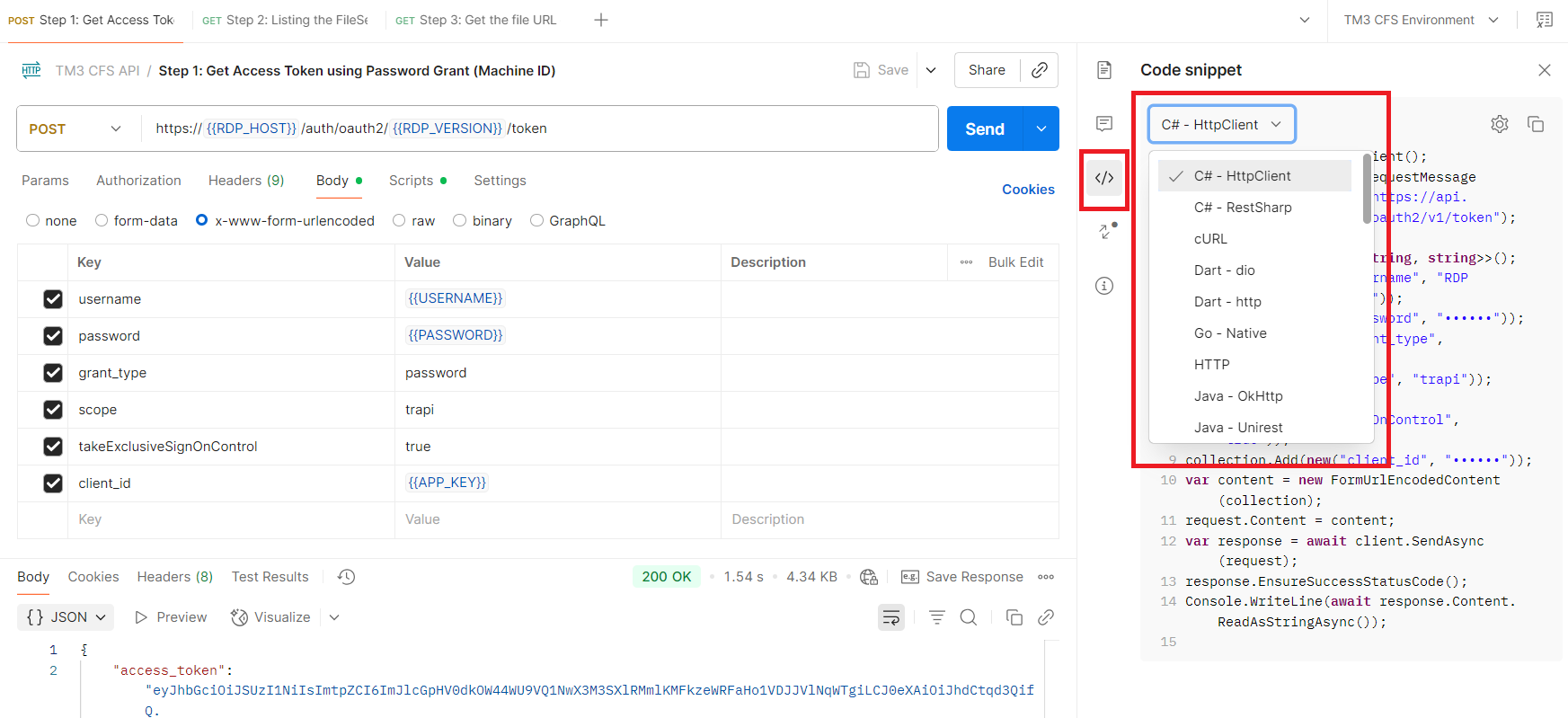 Step 6: Revoke Token to ending the session - Auth Setting