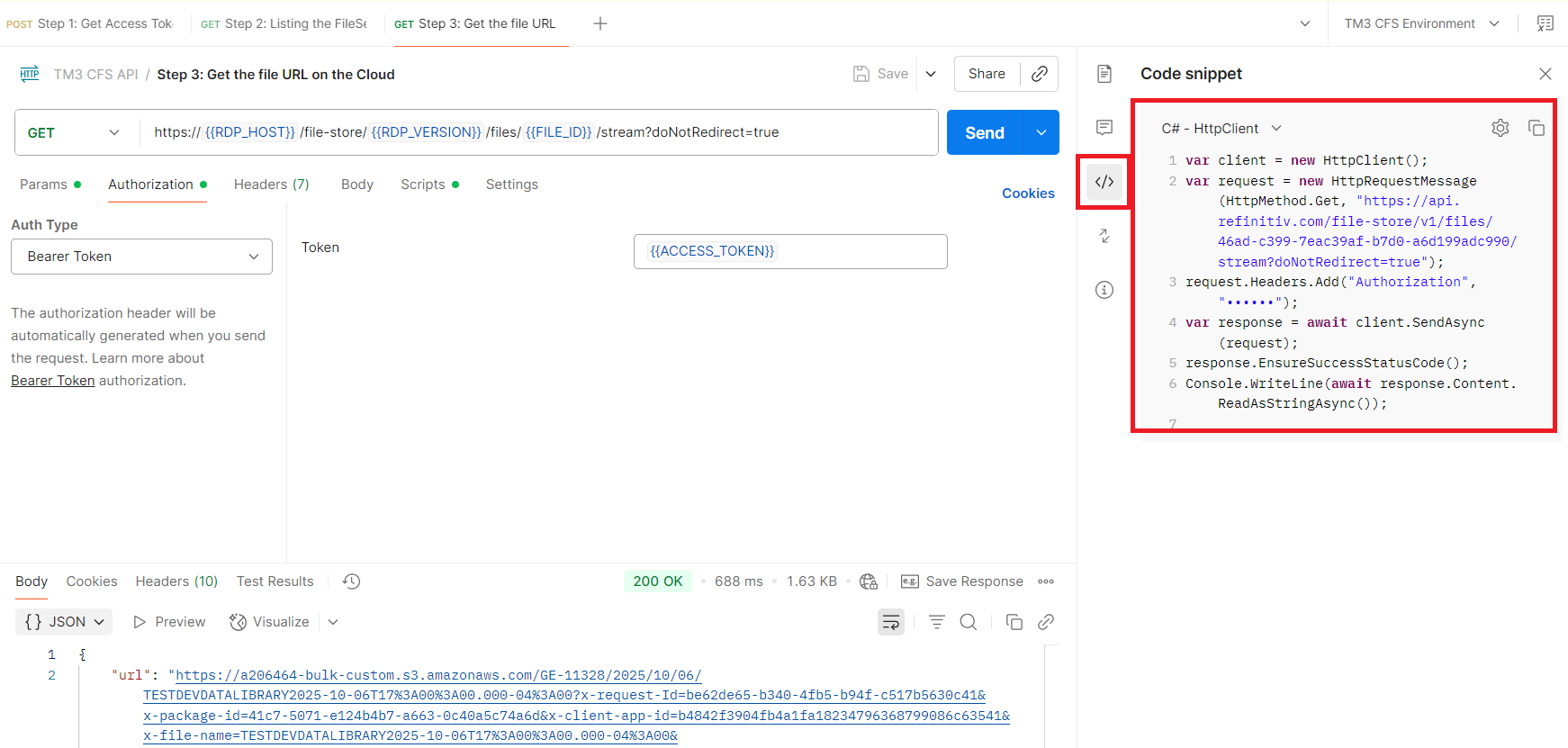 Generating Step 3 Source Code in C Sharp