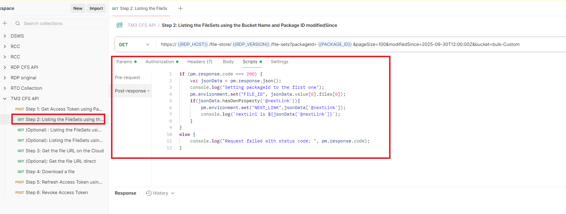 Step 2: Scripts to get File Set Information