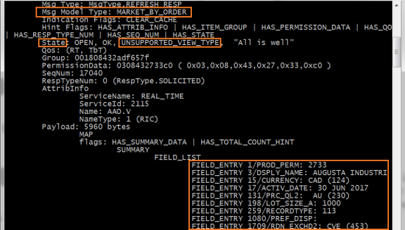 How to request particular fields of an item (RIC) via RFA API | Devportal