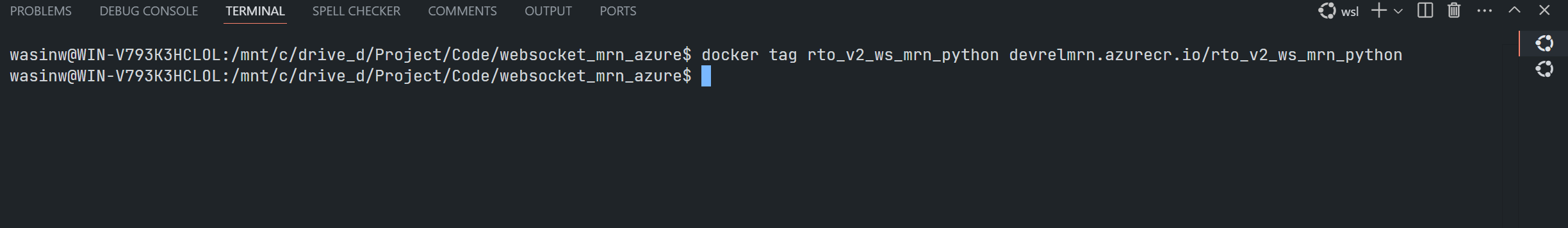 docker tag succeed