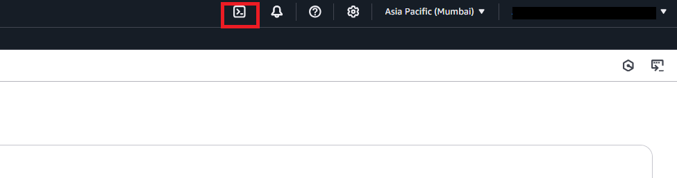 open AWS CloudShell