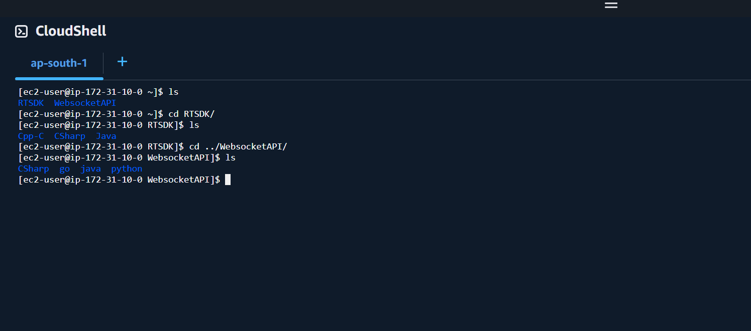 Real-Time APIs folders