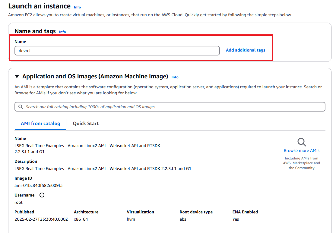 setup instance name