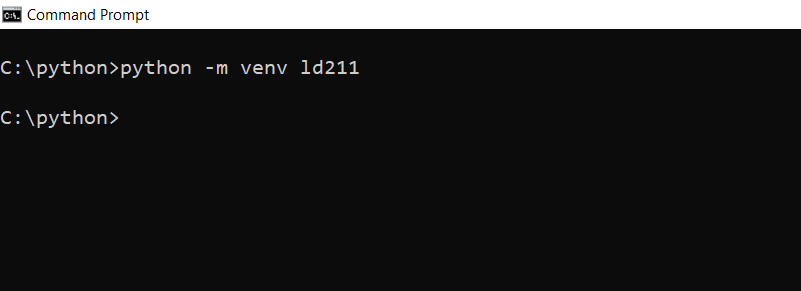 create python virtual environment