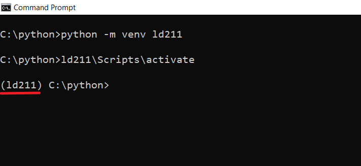 Activate Python Virtual environment