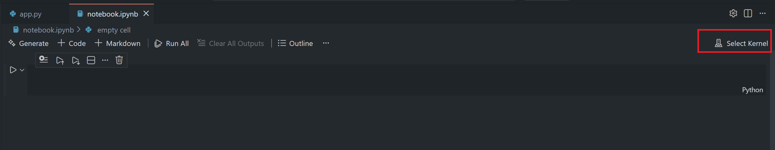Create Jupyter Notebook in VS Code