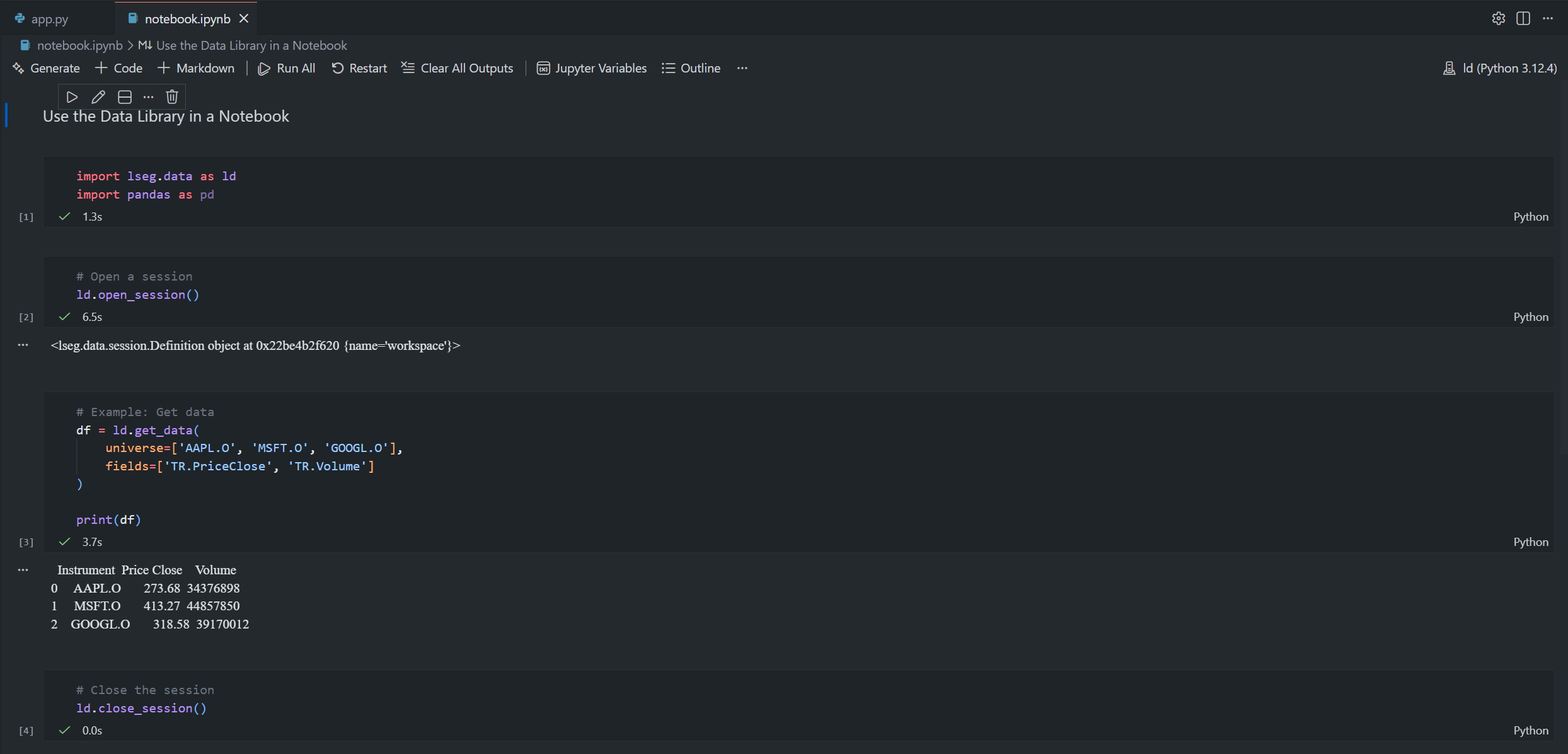 Run Jupyter Notebook cell in VS Code