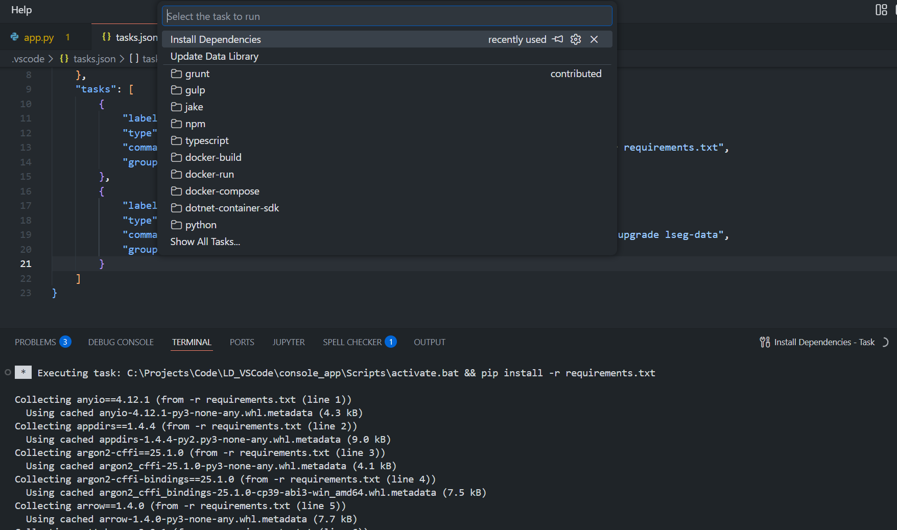 Switch Python environments in VS Code