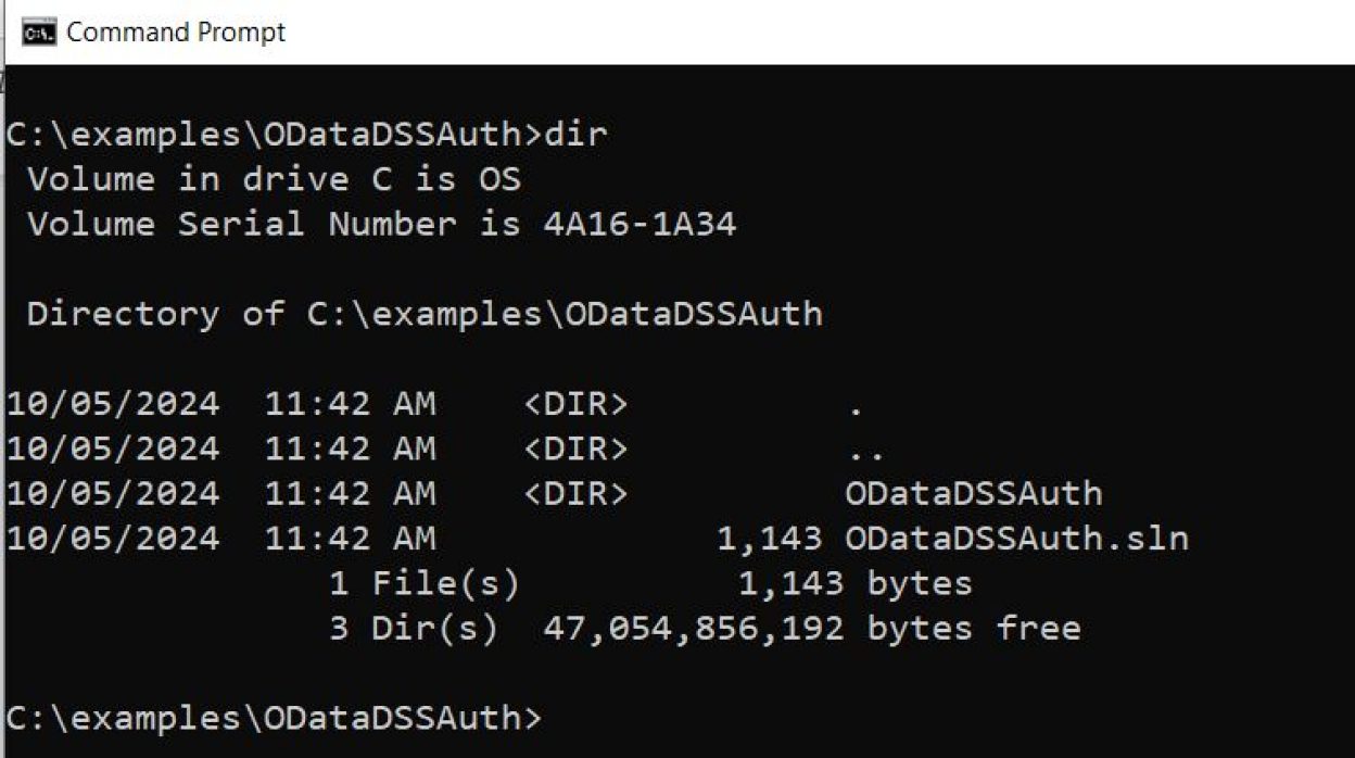 Using .NET ODataCLI with DSS REST API Authentication | Devportal