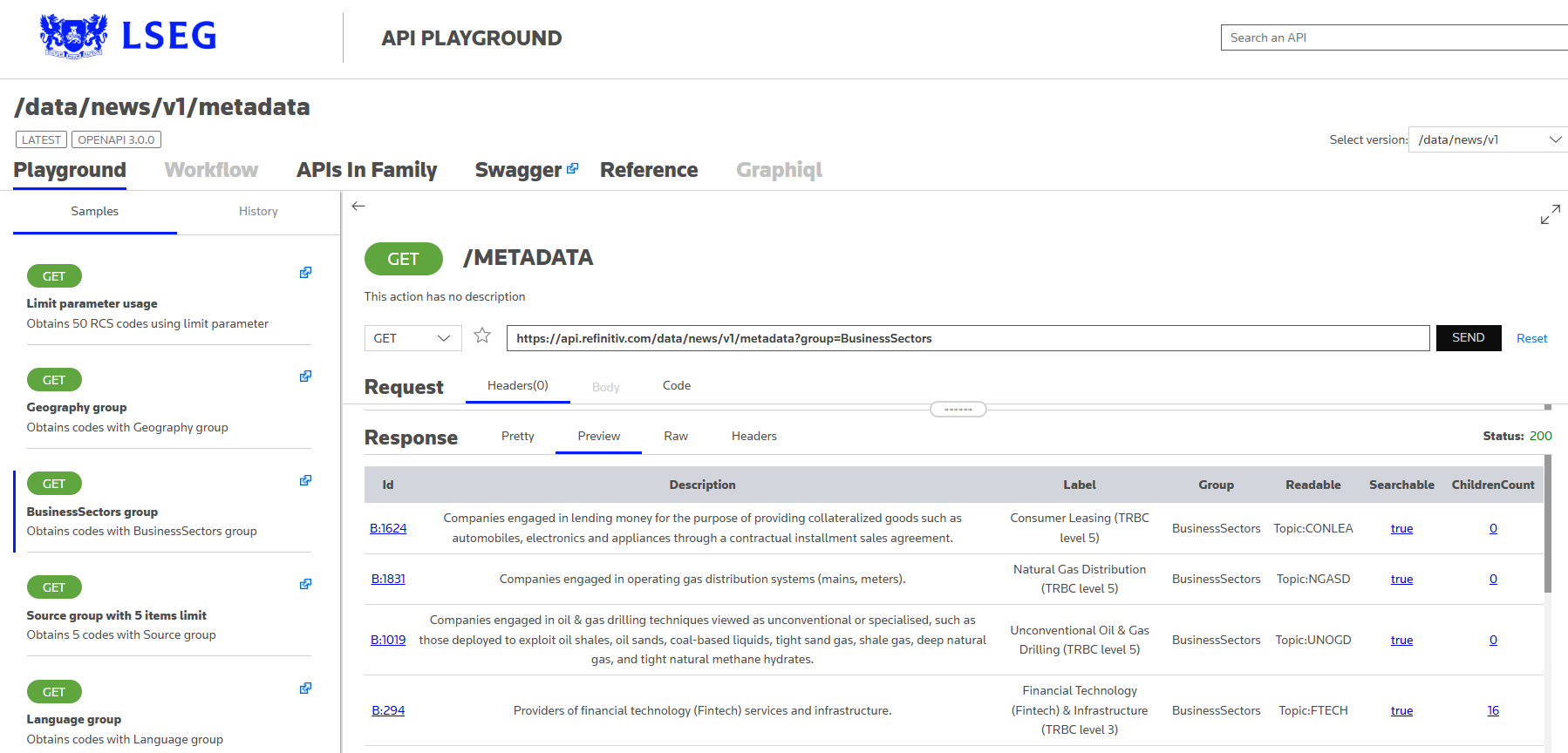 api-playground-business-sector