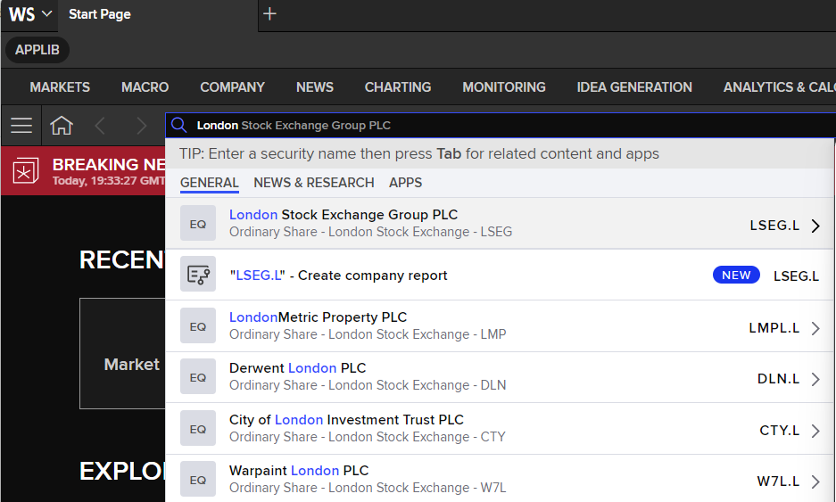 Global Search