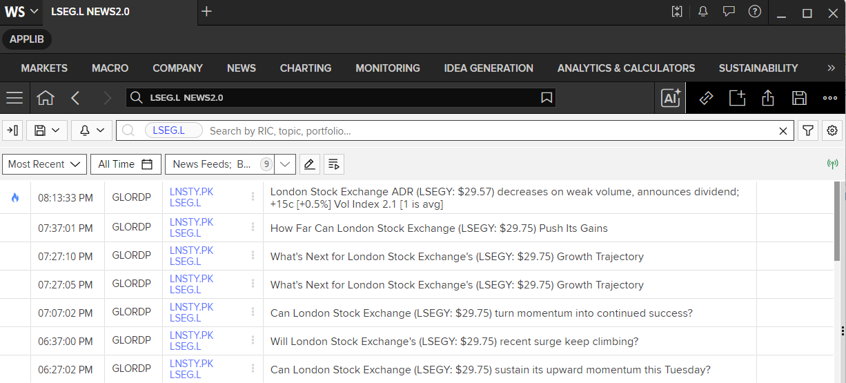 LSEG News