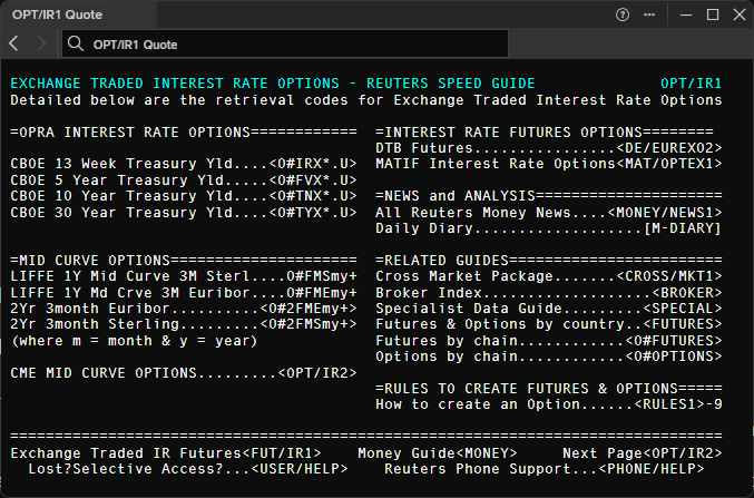 Interest Rate and Bond Options