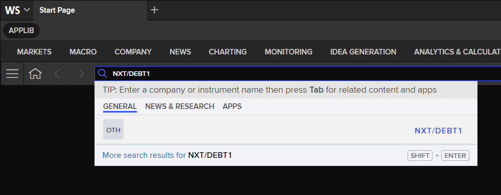 NXT/DEBT1